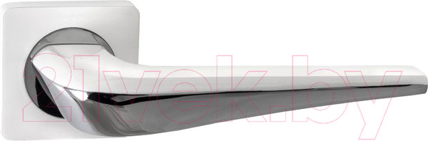 Изображение товара Ручка дверная Ренц Фиоре / INDH 425-02 MSW/CP (матовый супер белый/хром блестящий)