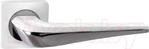 Изображение товара Ручка дверная Ренц Фиоре / INDH 425-02 SW/CP (супер белый/хром блестящий)