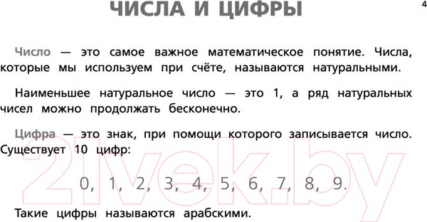 Изображение товара Учебное пособие АСТ Все правила по математике для начальной школы / 9785171455491