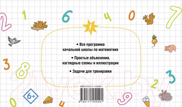 Изображение товара Учебное пособие АСТ Все правила по математике для начальной школы / 9785171455491
