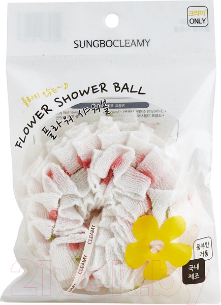 Изображение товара Мочалка для тела Sungbo Cleamy Clean&Beauty Flower Shower Ball