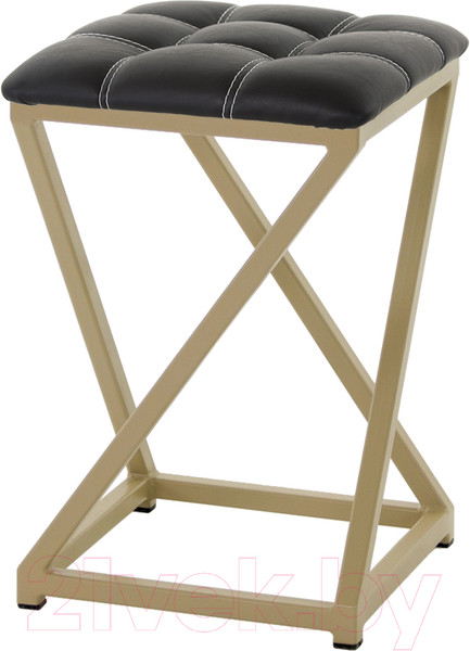 Изображение товара Табурет AMC Comfort 8К10.1 (кожзам черный/капучино)