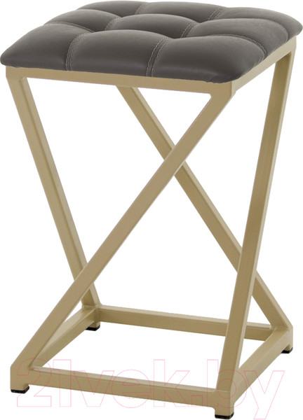Изображение товара Табурет AMC Comfort 8К10.8 (кожзам серо-коричневый/капучино)