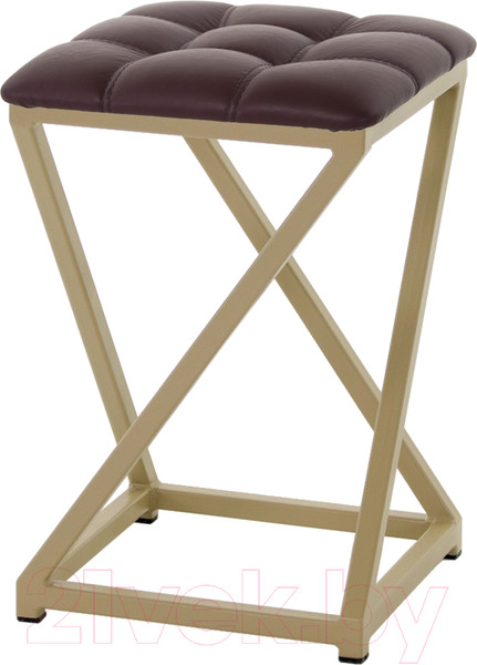 Изображение товара Табурет AMC Comfort 8К10.14 (кожзам бордо/капучино)