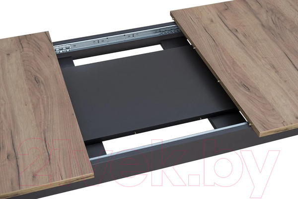 Изображение товара Обеденный стол M-City Edwin / 462M05122 (дуб вотан/вольфрам/дуб вотан)