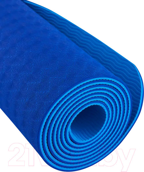 Изображение товара Коврик для йоги и фитнеса Starfit FM-201 TPE (183x61x0.4см, темно-синий/синий)