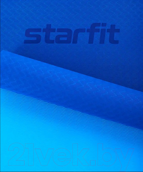 Изображение товара Коврик для йоги и фитнеса Starfit FM-201 TPE (183x61x0.4см, темно-синий/синий)