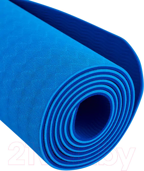 Изображение товара Коврик для йоги и фитнеса Starfit FM-201 TPE (183x61x0.6см, синий/темно-синий)