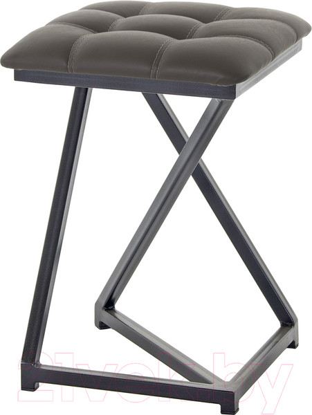Изображение товара Табурет AMC Comfort 9К1.8 (кожзам серо-коричневый/черный)