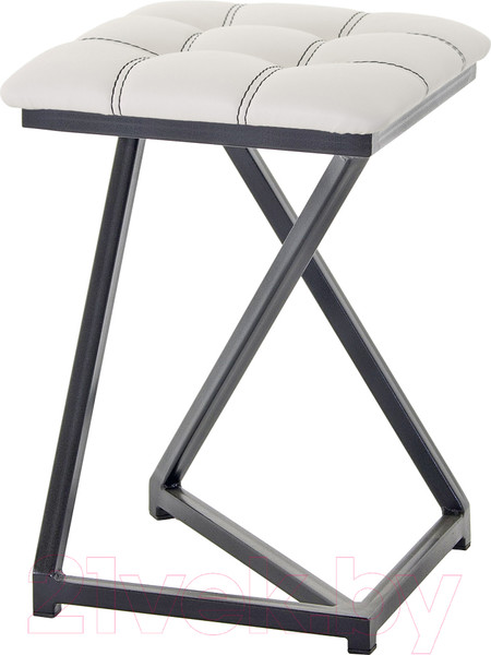 Изображение товара Табурет AMC Comfort 9К1.12 (кожзам белый/черный)