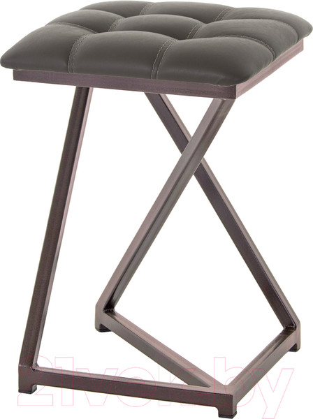 Изображение товара Табурет AMC Comfort 9К2.8 (кожзам серо-коричневый/коричневый)