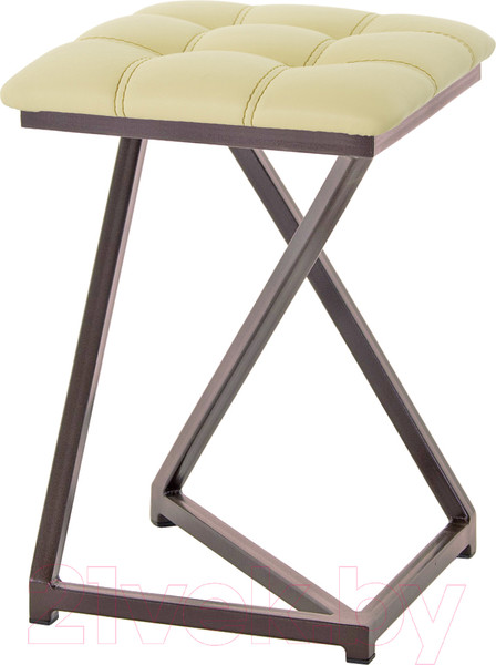 Изображение товара Табурет AMC Comfort 9К2.15 (кожзам светло-желтый/коричневый)