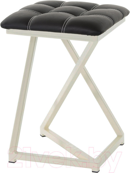 Изображение товара Табурет AMC Comfort 9К3.1 (кожзам черный/слоновая кость)