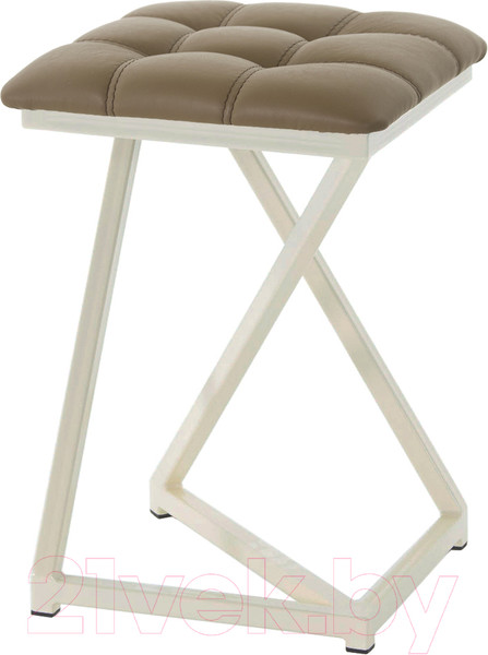Изображение товара Табурет AMC Comfort 9К3.4 (кожзам какао/слоновая кость)