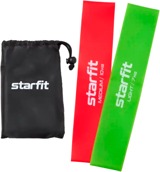 Изображение товара Набор эспандеров Starfit ES-206 (2шт, малиновый/лаймовый)