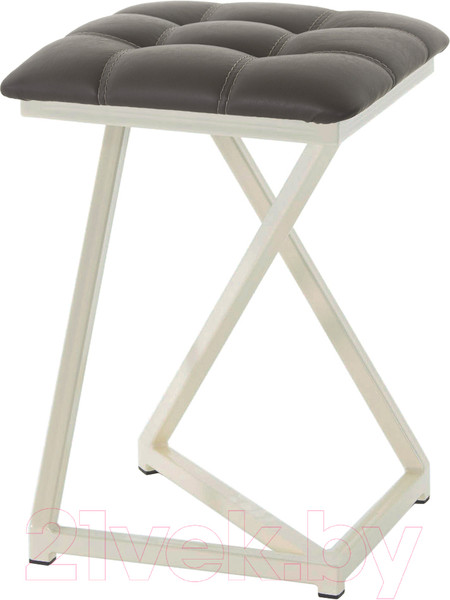 Изображение товара Табурет AMC Comfort 9К3.8 (кожзам серо-коричневый/слоновая кость)