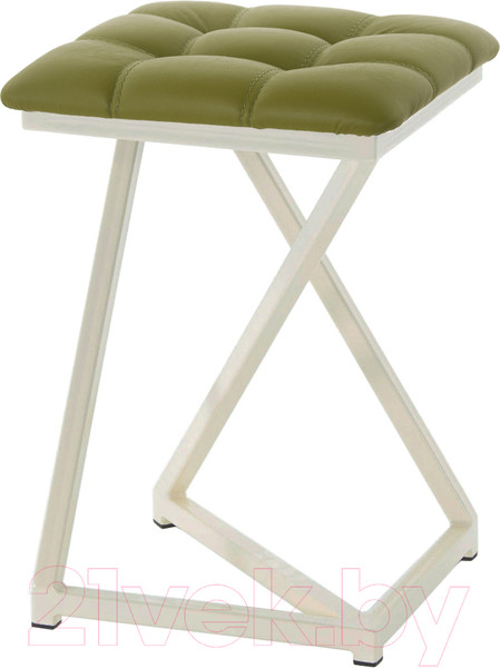 Изображение товара Табурет AMC Comfort 9К3.11 (кожзам оливковый/слоновая кость)