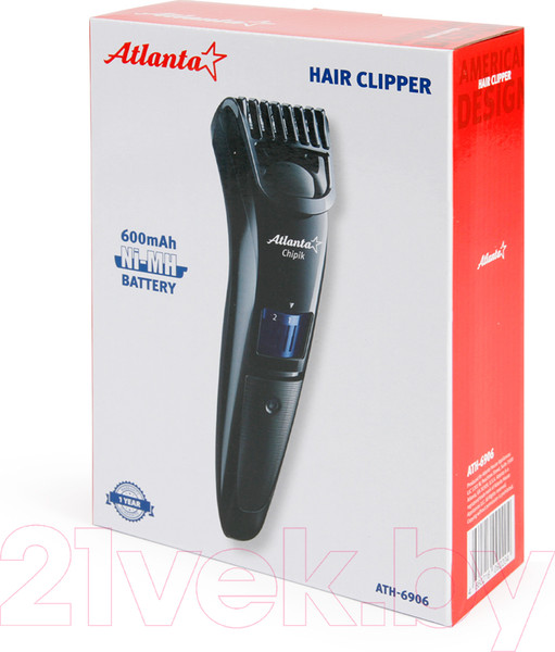 Изображение товара Машинка для стрижки волос Atlanta ATH-6906 (черный)