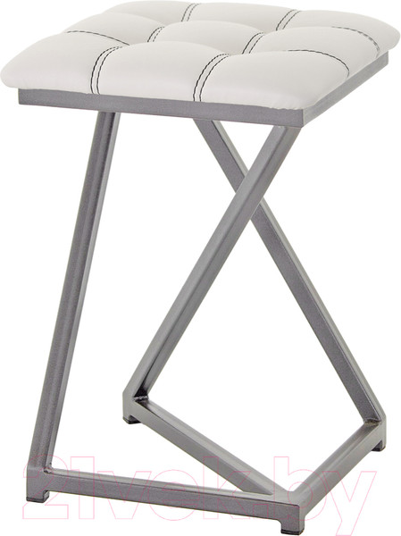 Изображение товара Табурет AMC Comfort 9К4.12 (кожзам белый/графит)