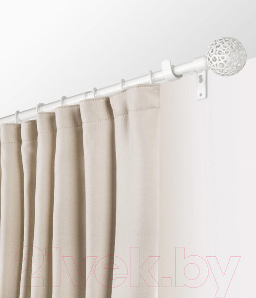 Изображение товара Карниз для штор LEGRAND Раздвижной 1.6-3м 1-но рядный / 58102161 (белый)