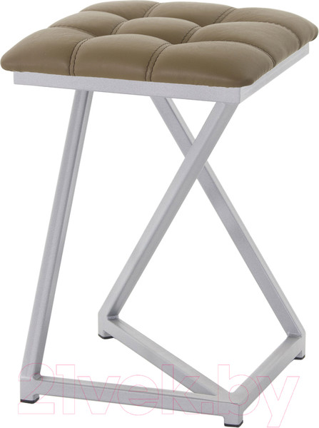 Изображение товара Табурет AMC Comfort 9К5.4 (кожзам какао/серебристый)