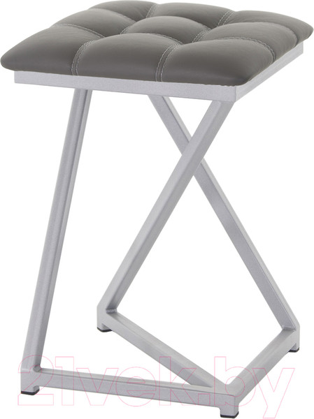 Изображение товара Табурет AMC Comfort 9К5.5 (кожзам графит/серебристый)
