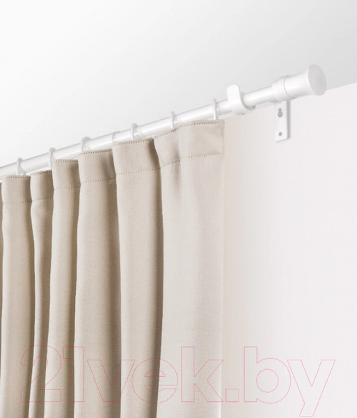 Изображение товара Карниз для штор LEGRAND Раздвижной 1.6-3м 1-но рядный / 58102157 (белый)