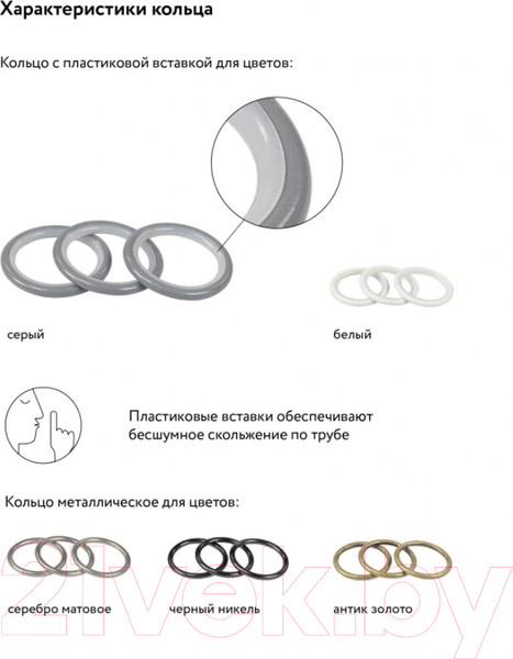 Изображение товара Карниз для штор LEGRAND Цилиндр Раздвижной 1.6-3м 1-но рядный / 58102158 (серый)