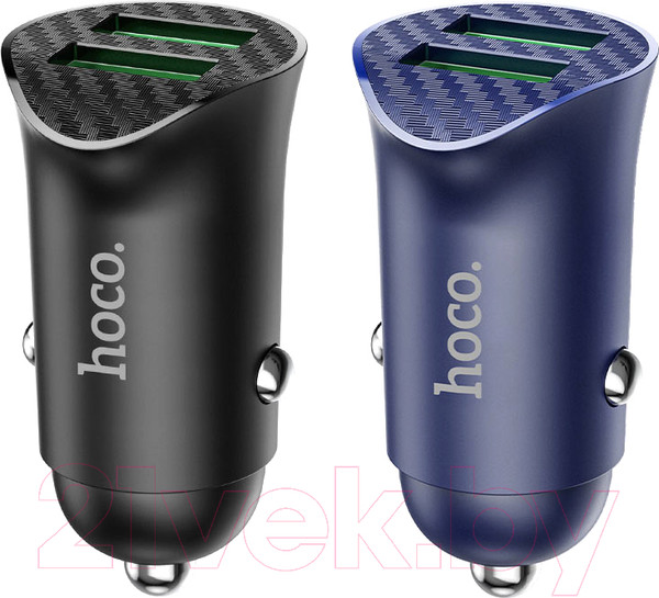 Изображение товара Адаптер питания автомобильный Hoco Z39 (черный)