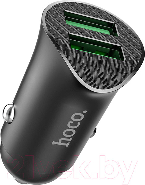 Изображение товара Адаптер питания автомобильный Hoco Z39 (черный)