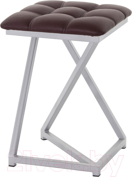 Изображение товара Табурет AMC Comfort 9К5.14 (кожзам бордо/серебристый)