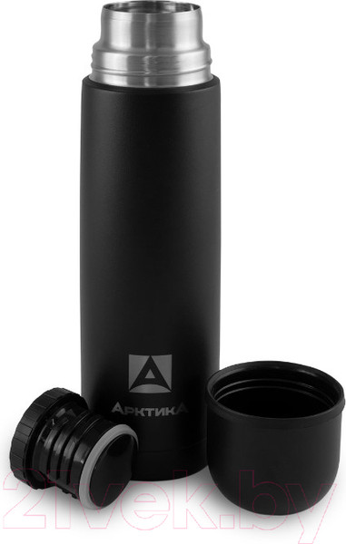 Изображение товара Термос для напитков Арктика 102-500 (чёрный/песок)