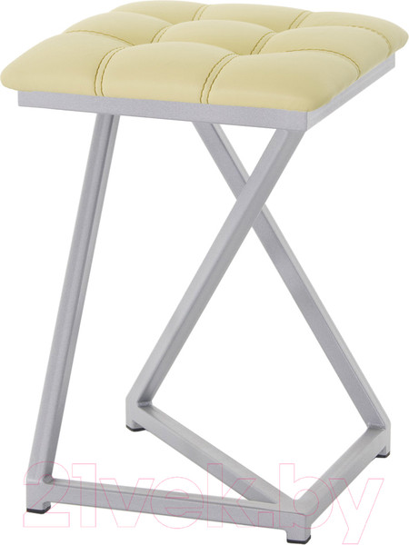 Изображение товара Табурет AMC Comfort 9К5.15 (кожзам светло-желтый/серебристый)