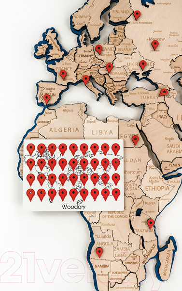 Изображение товара Набор аксессуаров для декора настенного Woodary 3236