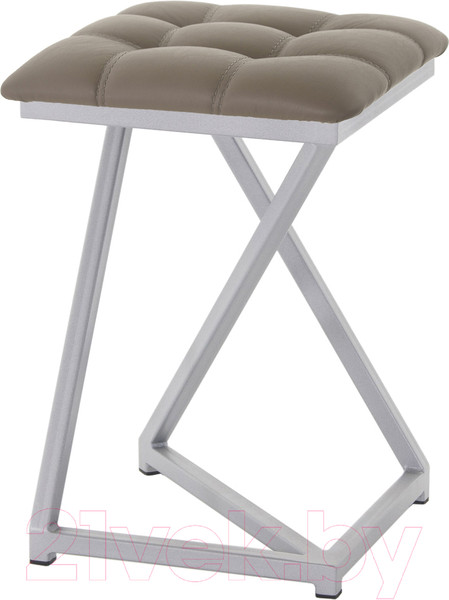 Изображение товара Табурет AMC Comfort 9К5.17 (кожзам капучино/серебристый)