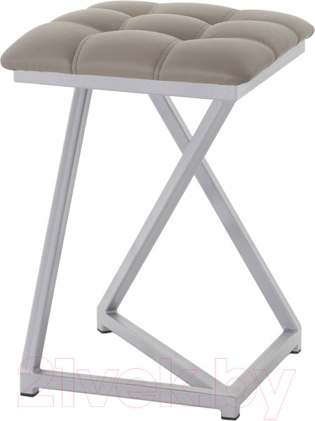 Изображение товара Табурет AMC Comfort 9К5.18 (кожзам латте/серебристый)