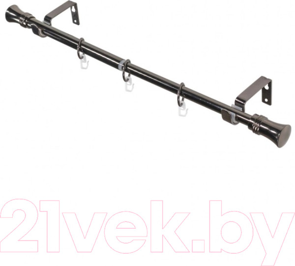 Изображение товара Карниз для штор LEGRAND Цилиндр Раздвижной 1.6-3м 1-но рядный / 58102159 (черный никель)