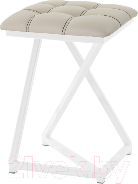 Изображение товара Табурет AMC Comfort 9К6.3 (кожзам бежевый/белый)