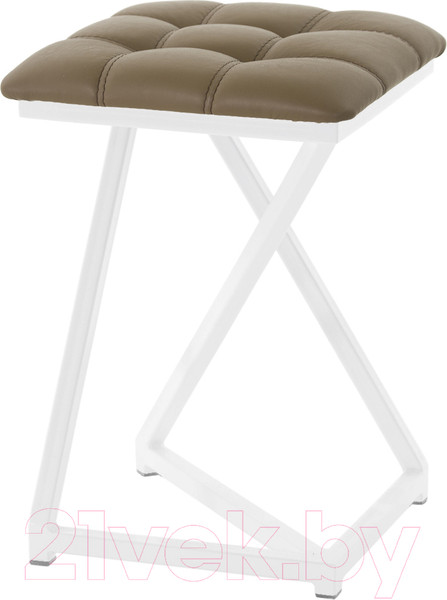 Изображение товара Табурет AMC Comfort 9К6.4 (кожзам какао/белый)