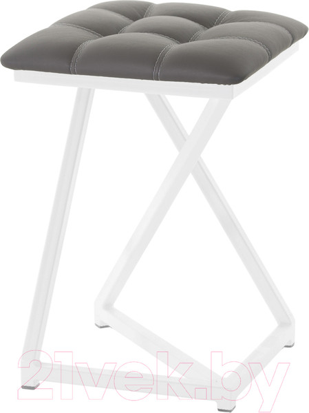 Изображение товара Табурет AMC Comfort 9К6.5 (кожзам графит/белый)