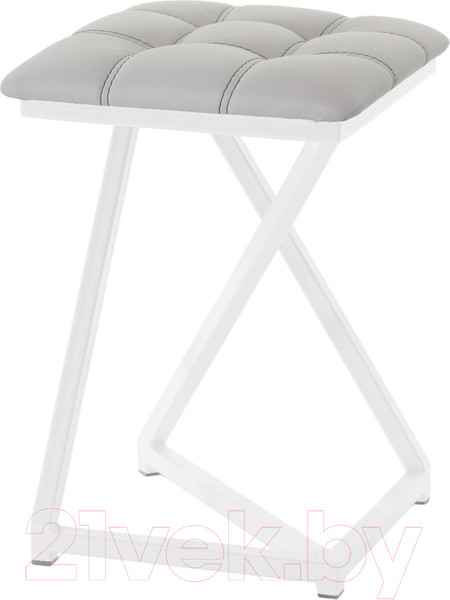 Изображение товара Табурет AMC Comfort 9К6.6 (кожзам серый/белый)