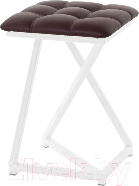 Изображение товара Табурет AMC Comfort 9К6.14 (кожзам бордо/белый)