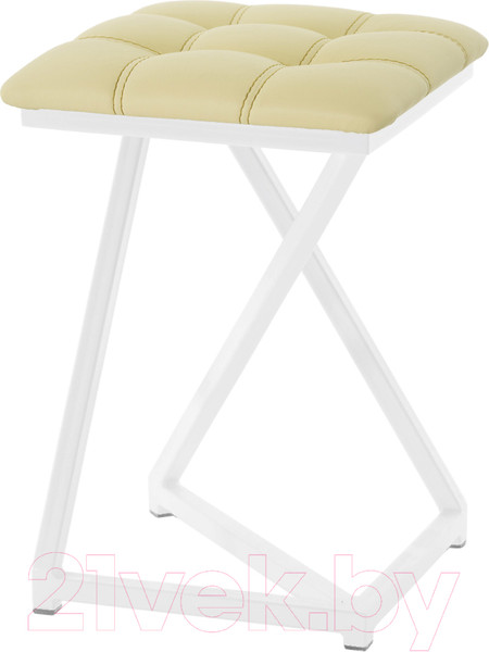 Изображение товара Табурет AMC Comfort 9К6.15 (кожзам светло-желтый/белый)
