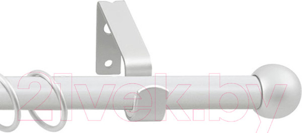 Изображение товара Карниз для штор LEGRAND Шар раздвижной 1.6-3м 1-но рядный / 58102154 (белый)