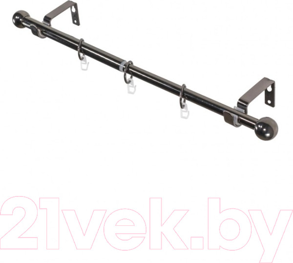 Изображение товара Карниз для штор LEGRAND Шар раздвижной 1.6-3м 1-но рядный / 58102156 (черный никель)