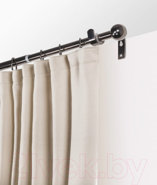 Изображение товара Карниз для штор LEGRAND Шар раздвижной 1.6-3м 1-но рядный / 58102156 (черный никель)