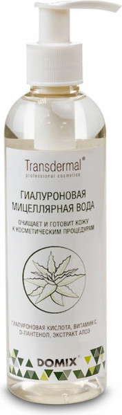 Изображение товара Мицеллярная вода Domix Green Transdermal Гиалуроновая (250мл)