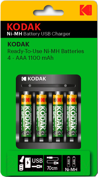 Изображение товара Зарядное устройство для аккумуляторов Kodak USB Overnight Charger / Б0056004