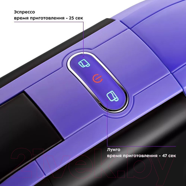 Изображение товара Кофеварка эспрессо Kitfort KT-7105-1 3 в 1 (черно-фиолетовый)