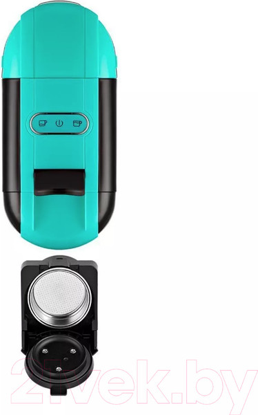 Изображение товара Кофеварка эспрессо Kitfort KT-7105-3 3 в 1 (черно-бирюзовый)